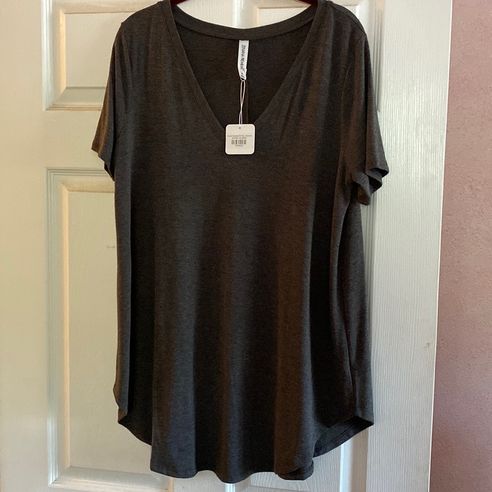 Brand New Zenana Premium Gray Tee - Never Worn!